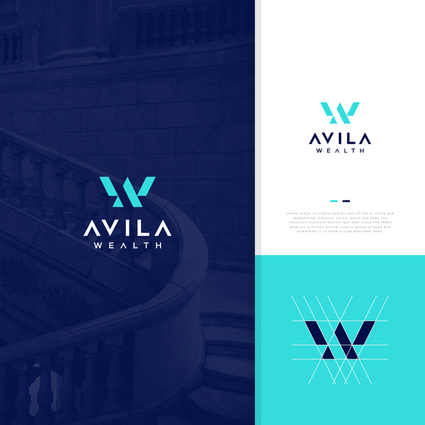 Design by dzanie titled "Luxurious, modern logo for financial advisor Avila Wealth"