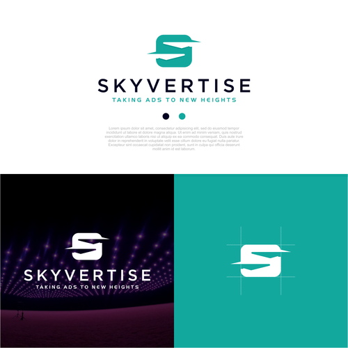 A Startup using drone tech to advertise in the sky Design by CHICO_08