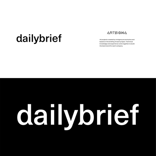 Design a clean, simple logo for a daily newsletter:  dailybrief Design by artsigma
