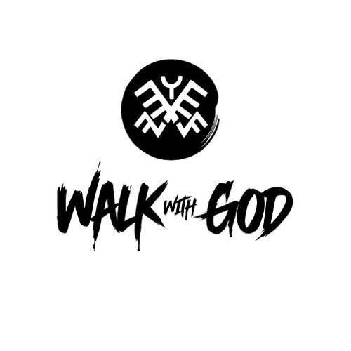 Walk With God Minimalist Luxury Logo for a Modern Faith & Fashion Brand Design by <<{P}>>