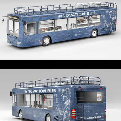 mobile scientific and technological bus (3d) Design by erealexandru