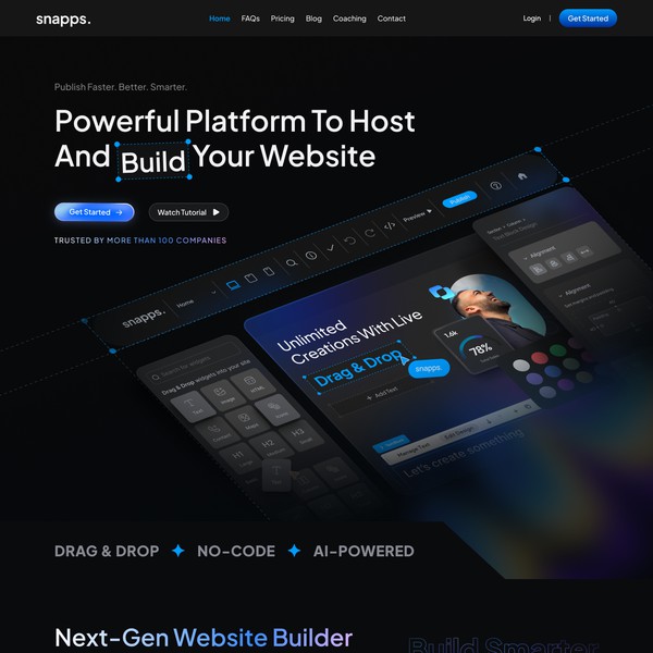 AI-Powered Website Builder – Snapps ( website design )