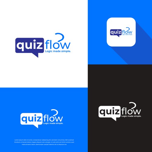 We need a powerful logo design for our AI Quiz Flow SaaS Design by apria12®