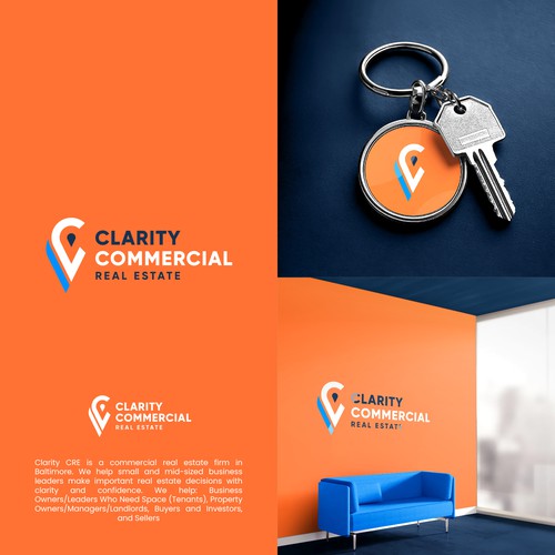 Logo + Brand Guide for Clarity Commercial Real Estate Design by Dadisigner