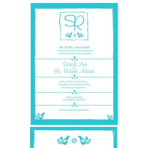 Letterpress Wedding Invitations デザイン by cahz