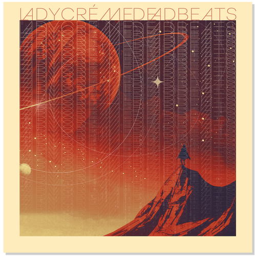 Album art for electronic/chill/ambient album by Ladycréme Design by green in blue