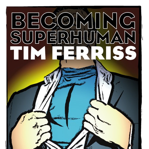 "Becoming Superhuman" Book Cover Diseño de BigP