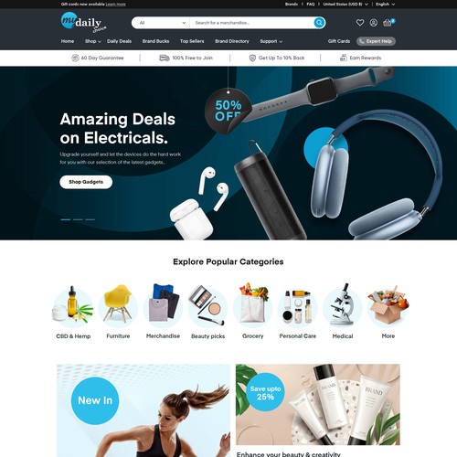 Revamp our e-com website! Design by OMGuys™