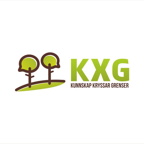 Logo for Kunnskap kryssar grenser ("Knowledge across borders") Diseño de dlight