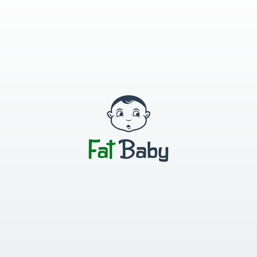 Design by Mouze_arT titled "Create a spunky, fun, minimalistic logo for "Fat Baby Suppliers""