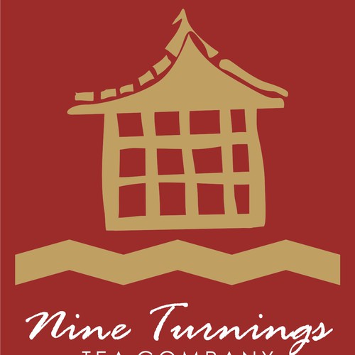 Tea Company logo: The Nine Turnings Tea Company Diseño de Angelica82