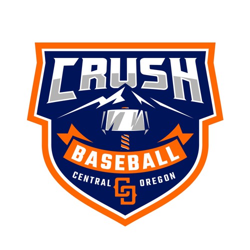 Central Oregon Crush Baseball Diseño de brint'X