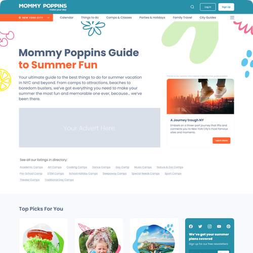 Guide Page for Leading Travel and Culture Website Design by Ivan Fresh
