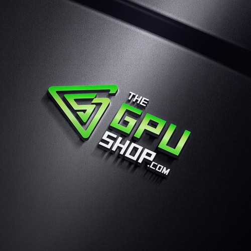 Create a futuristic logo for "The GPU Shop" Design by <<{P}>>