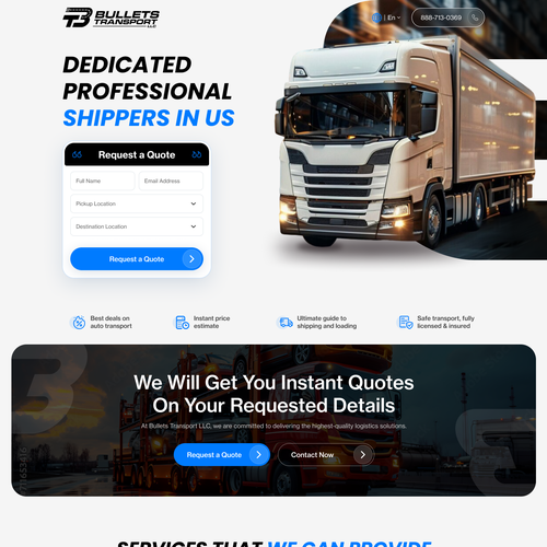 Landing page design contest entry by MercClass