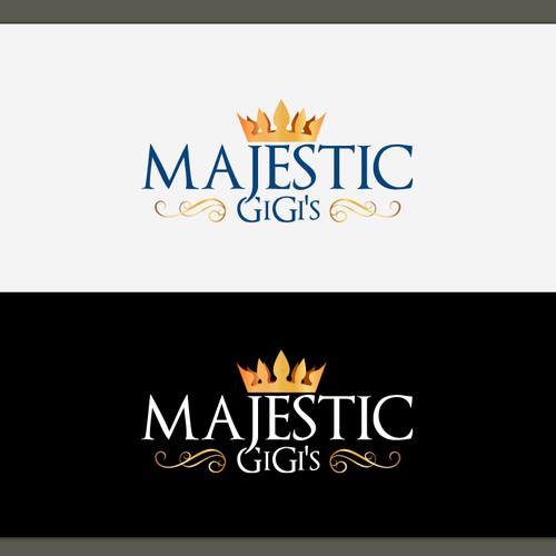Create the next logo for GiGi's Majestic Design by coloured rock studio