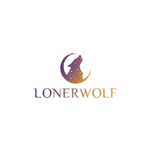 Wolf Sun/Moon Logo For Spiritual Website Design by RAKconcepts