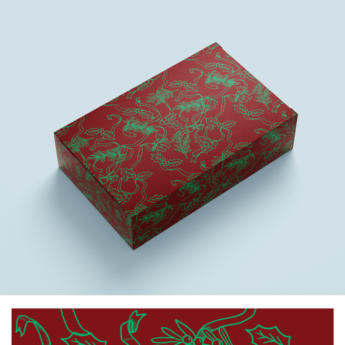 Design a Christmas Pattern for Luxury Decorative Gift Boxes Design réalisé par EricLim