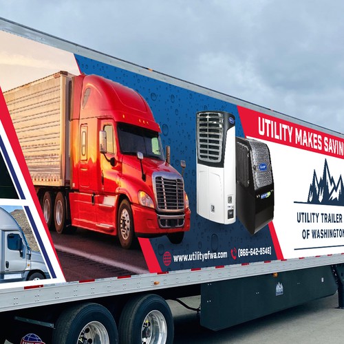 Refrigerated Semi Trailer Wrap! Design by icon89GraPhicDeSign