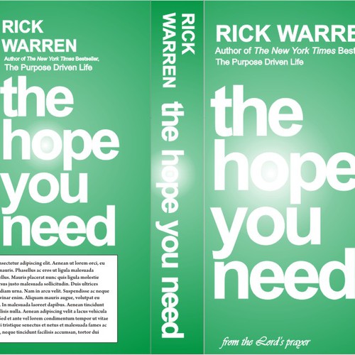 suntoshさんのDesign Rick Warren's New Book Coverデザイン