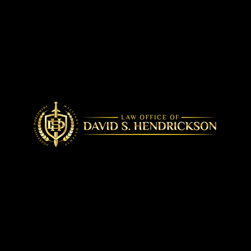 logo and letterhead for military criminal defense law firm Diseño de ironmaiden™