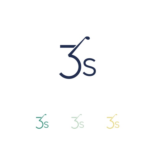 A logo for a fun, beautiful and affordable par-3 golf course. Design by Lyna✎