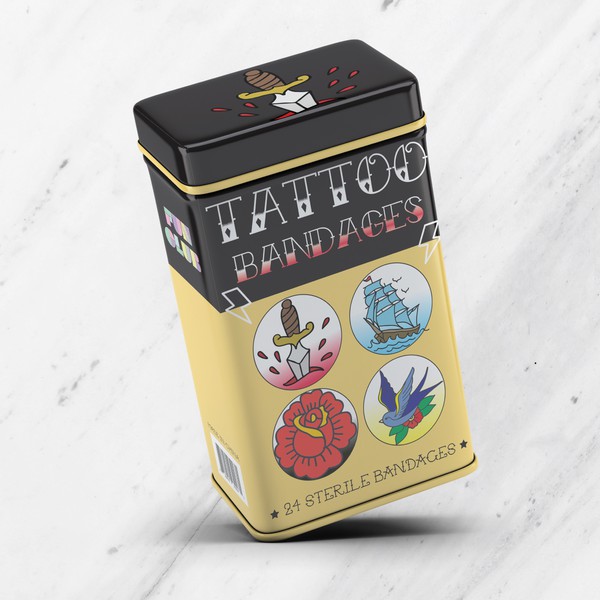 TATTOO Bandages Tin Box Design