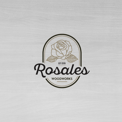 Rose - Outline - Wordmark Logo Design by Omniverse™