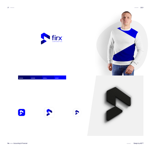 The new Firx Inc. brand identity, the european digital money leader. Design by AEI™