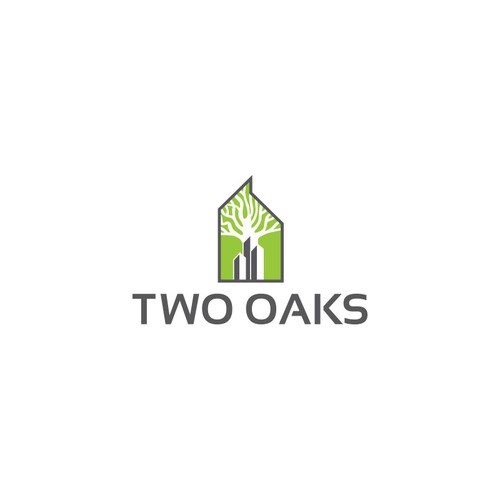 Construction, 3 business owners, use the work TWO oaks in our logo , very bold and intense  graphic Design by Color Dot