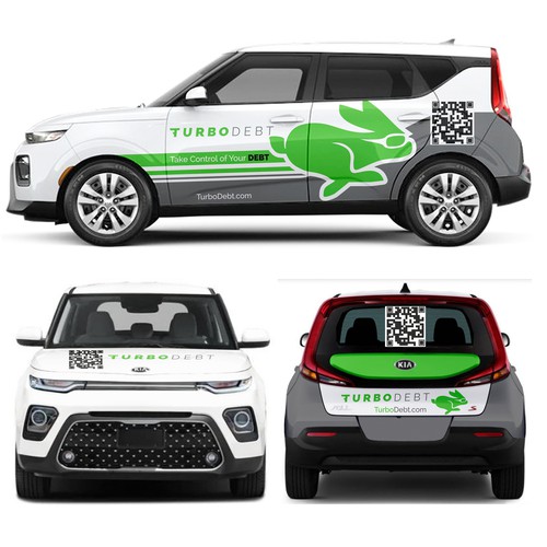 Kia Soul Car Wrap Design for Hot Fintech Startup Design by Anugerah ilahi