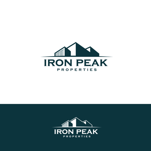 Logo combining geometric abstract mountains with industrial buildings for real estate company Design von ghe_12