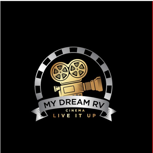 RV COMPANY EXPANDS INTO MOVIES AND PRODUCTION . NEED TO BLEND TO EXISTING LOGO Design by hassaandesign