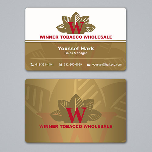 Create a business card for a tobacco company Business card contest
