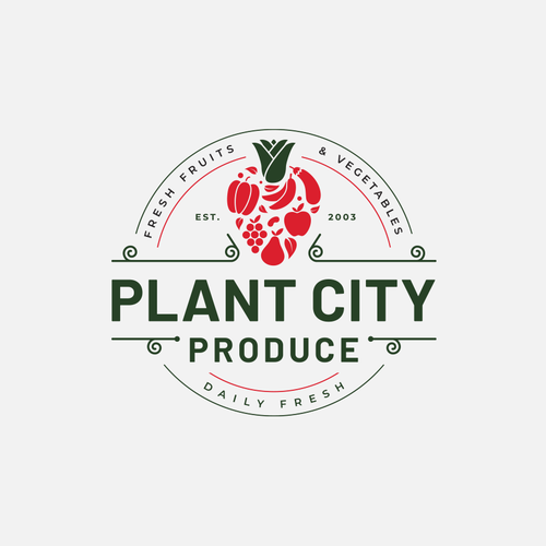 Produce company that really needs a new logo. Design by Enzoe