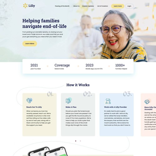 Fake Tech Startup in the Funeral Industry Seeking Website Design Design by Tben