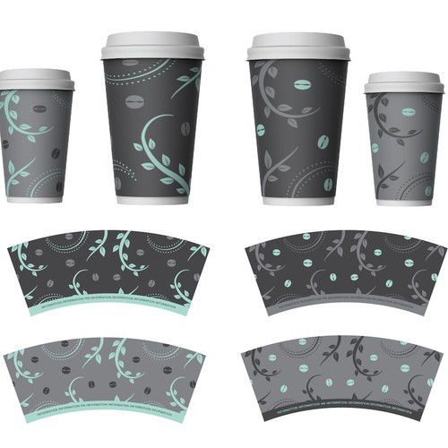 Artwork Design for Paper Cups Diseño de OpArt