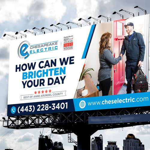 Chesapeake Electric Billboard Design by icon89GraPhicDeSign