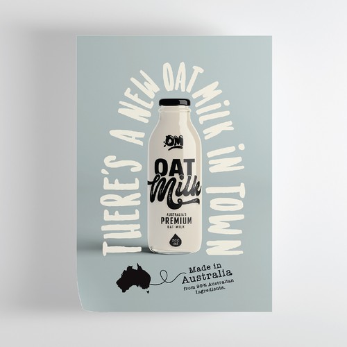 New oat Milk label Diseño de ✎ SB_designs