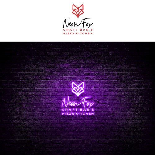 Neon Fox Design by Eduardo Borboa