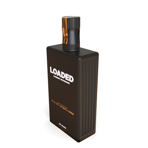 Masculine Cologne-Scented Laundry Detergent Bottle Diseño de Hamed.1