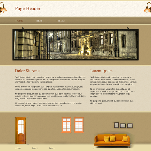 One page Website Templates Design by Daniel-designs