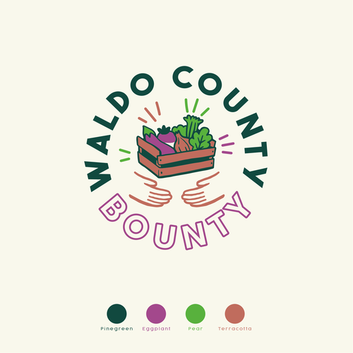 99nonprofits winner - Design a fresh, active logo for a nonprofit fighting hunger with locally grown foods in Maine. Design by Ameline Studio