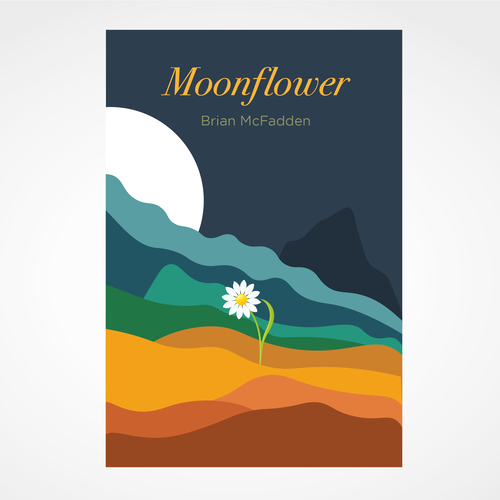 Moonflower - Poetry chapbook cover Design by STARKCOM