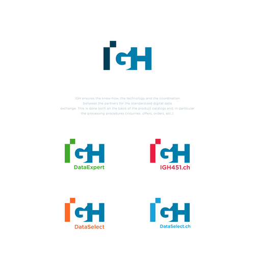 Redesign / Relaunch: Digital data processing Brand incl. sub-brands Design by INSPart