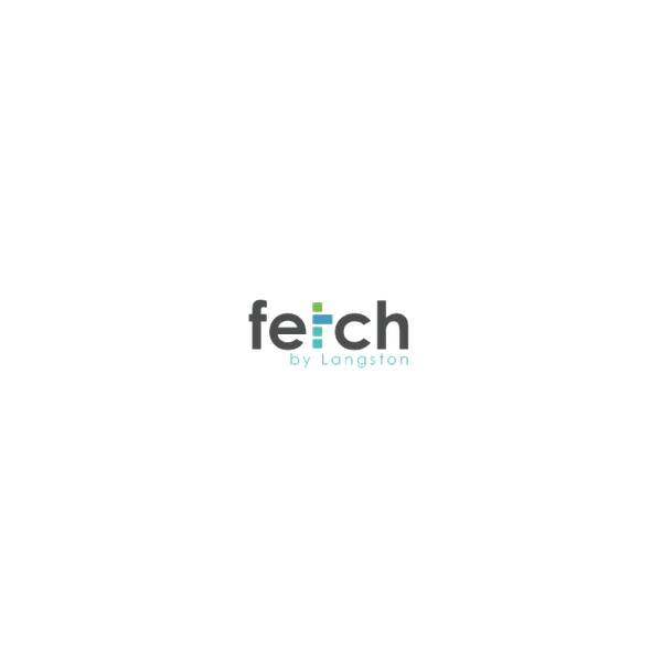 Wordmark logo concept for fetch(consumer and market research)