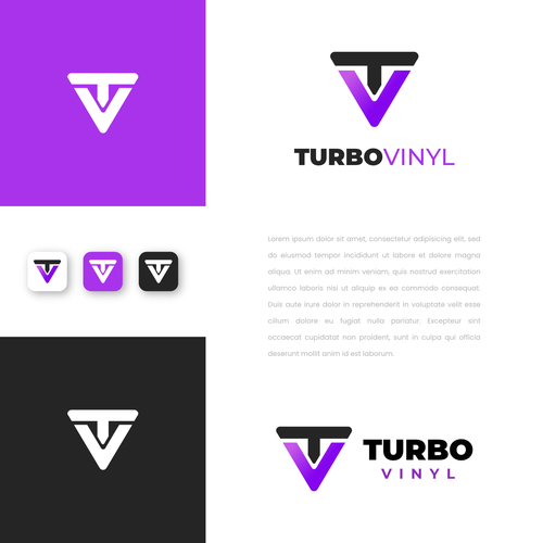 Turbo Vinyl Logo/Brand Guide Design by Fano Design