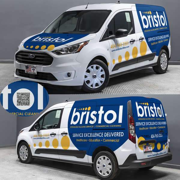 Design by PimpYourRide titled "Bristol Facilities Van Wrap"