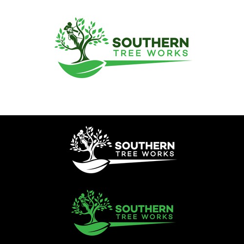 sleek and professional logo for a tree business Design by ivst