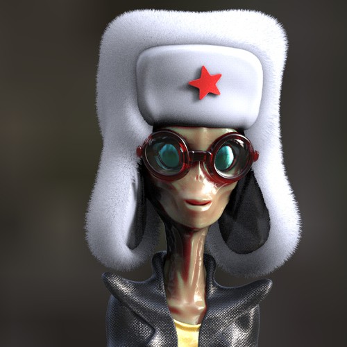 Alien main character design for a movie Design by dxbdesign